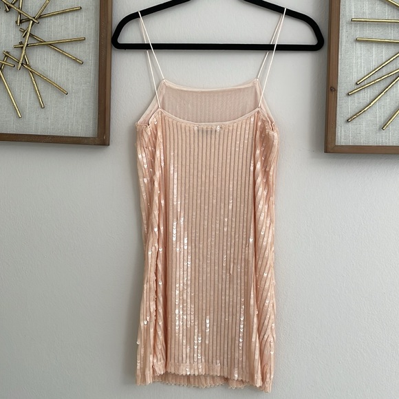 Mango Sequin mini dress. Size: 4 - Picture 3 of 4